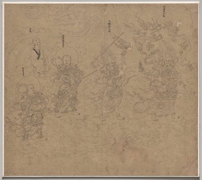 Album of Daoist and Buddhist Themes: Procession of Daoist Deities: Leaf 11